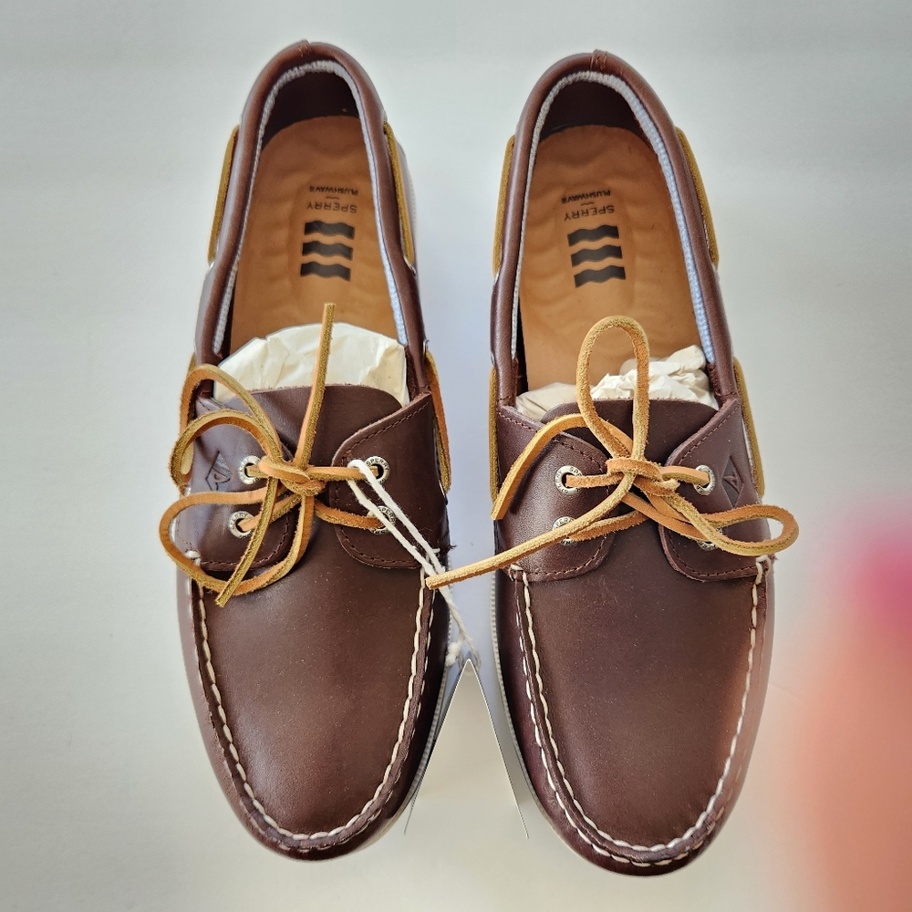 SPERRY Original Plushwave Boat Shoe Size 11 W Brown - Picture 10 of 16